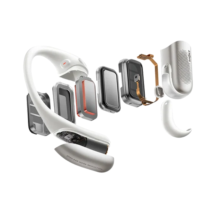 Shokz Openfit Pro white AS010WT interno Shokz Openfit Pro white AS010WT interno