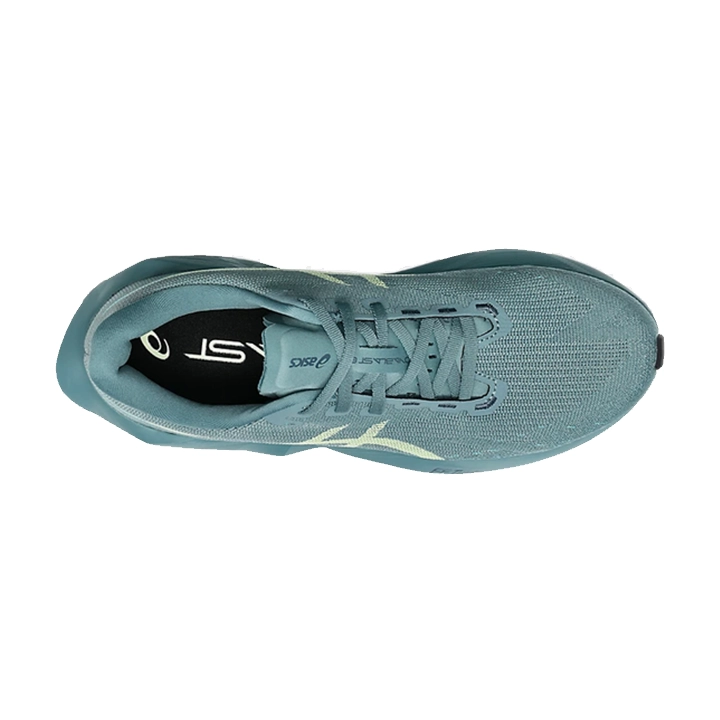 Asics Novablast 6 foggy teal illuminate yellow 1011C243 401 alta