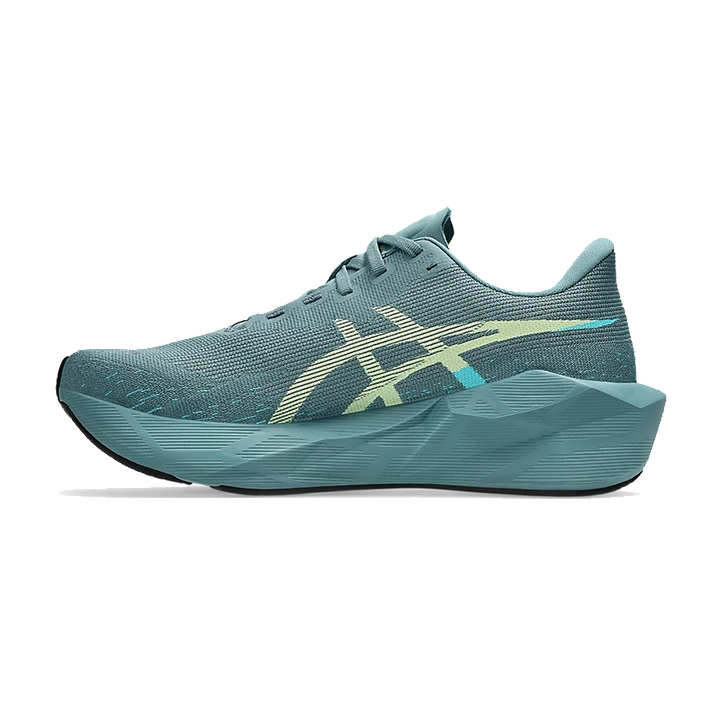 Asics Novablast 6 foggy teal illuminate yellow 1011C243 401 interno