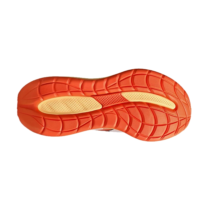Asics Cumulus 28 white energy orange 1011C143 101 suola Asics Cumulus 28 white energy orange 1011C143 101 suola