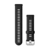 Cinturino 22mm black silver