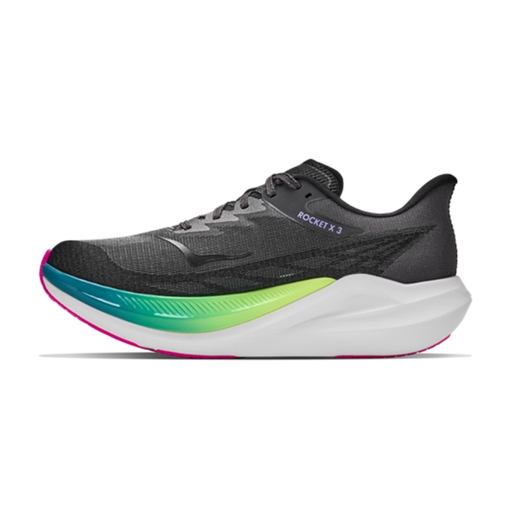 Hoka Rocket X3 black neon nebula 1168724 BNNN interno Hoka Rocket X3 black neon nebula 1168724 BNNN interno