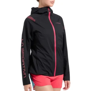 Pocketshell JKT W black/hibiscus