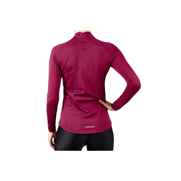 newline black warm zip shirt