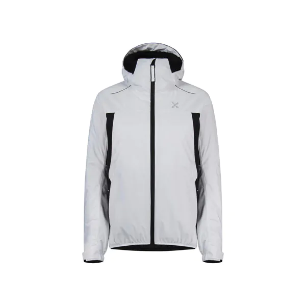 vista frontale della giacca Montura Nevis Jacket 2.0 colore bianco