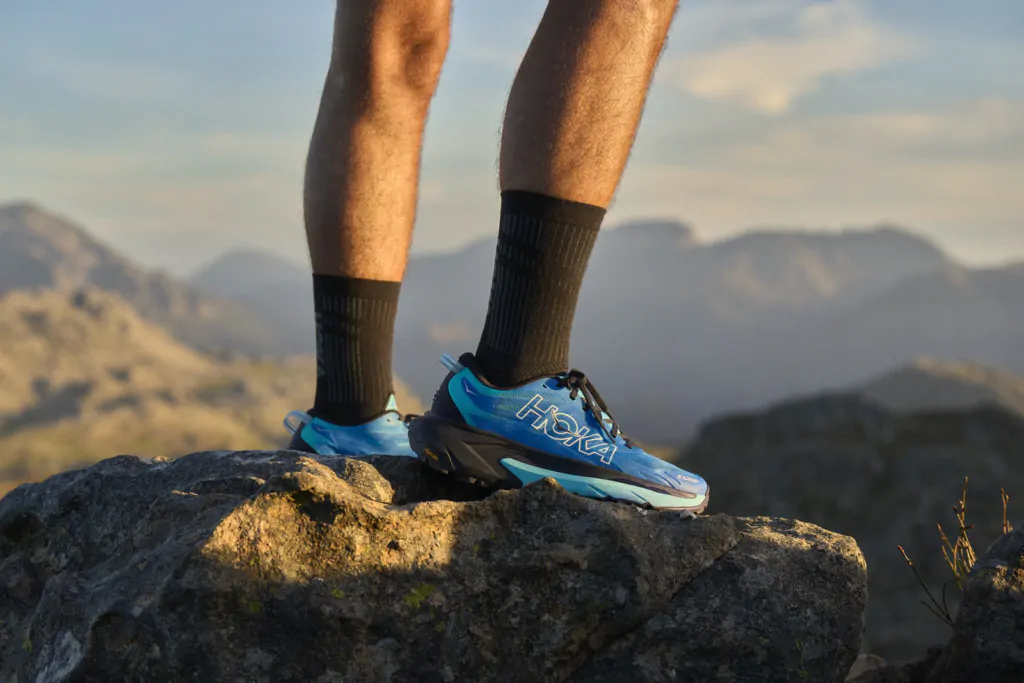 Hoka Mafate 5 su sentiero tecnico
